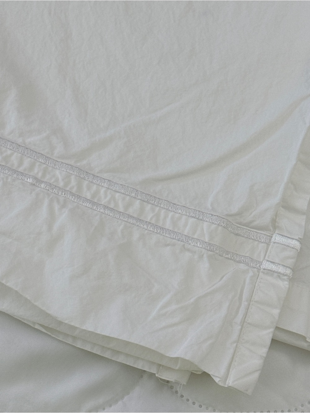 Fieldcrest White Flat Top Sheet Queen Size